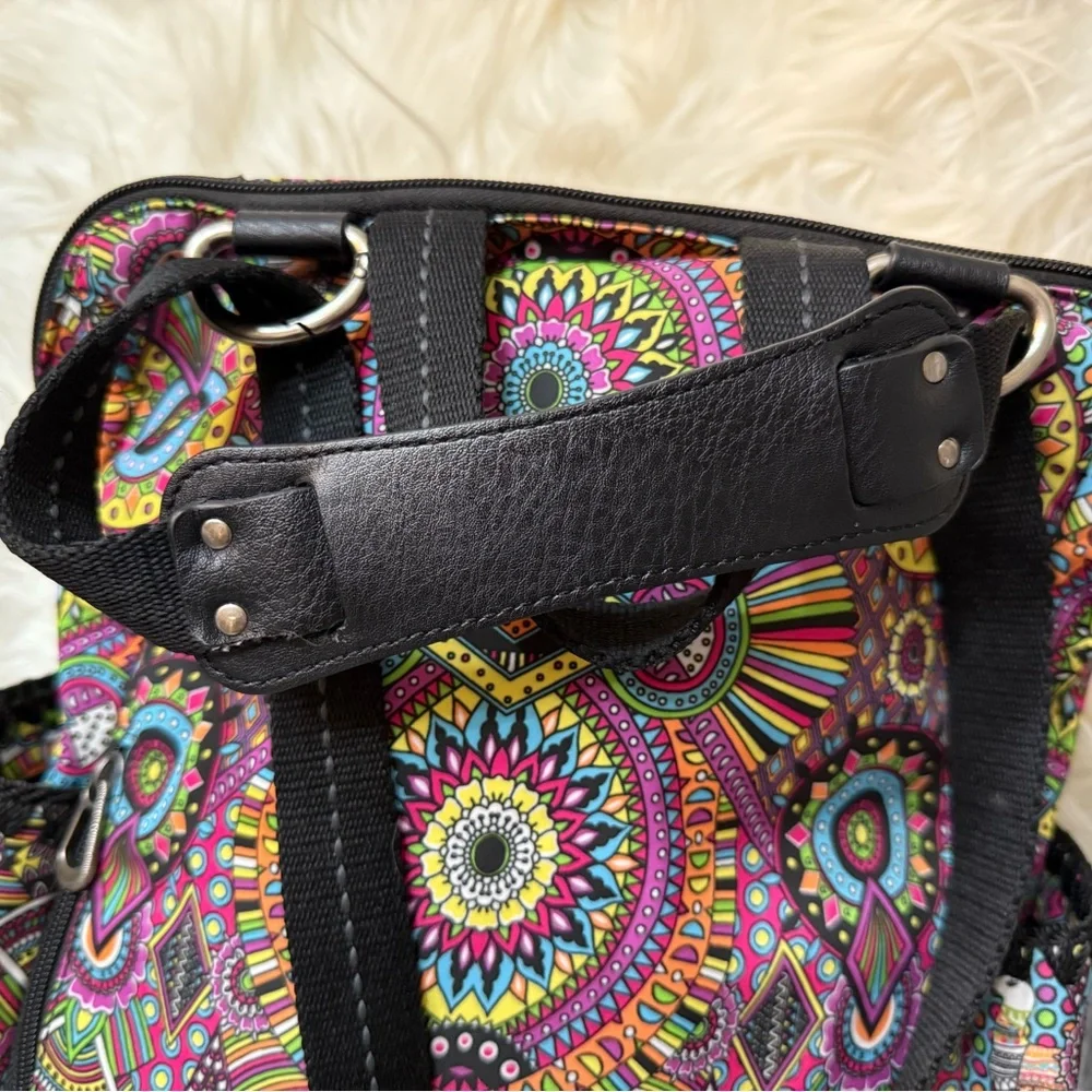 The Sak Blue and Orange Backpack with Bohemian Patterns - Picture 4 of 6